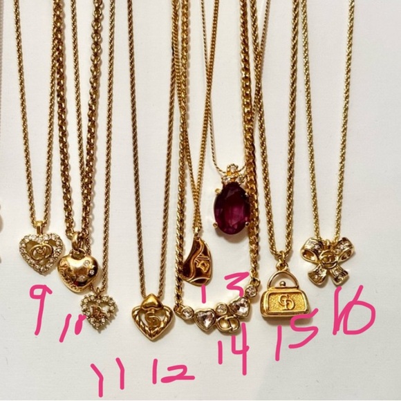Vintage Gold Plated Dior Necklaces - Picture 12 of 12